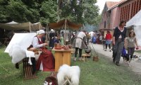 Walking around at a medieval festival