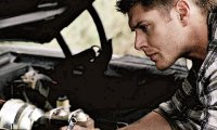 Dean fixing the Impala