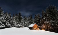 One of my happy places – a cabin during winter