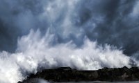 Sea storm & lightnings