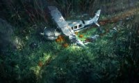 Jungle plane crash site