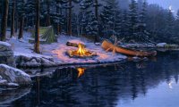 Wintry camp