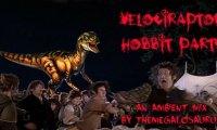 A hobbit party, with occasional velociraptors