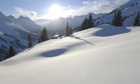 Traveling through the snow