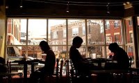 Coffee Shop with light to medium ambient noise