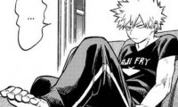 studying with bakugou in the Yuuei common room.